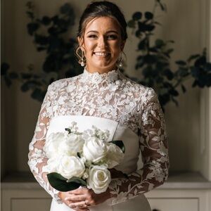 Elegant White Rose Bouquet